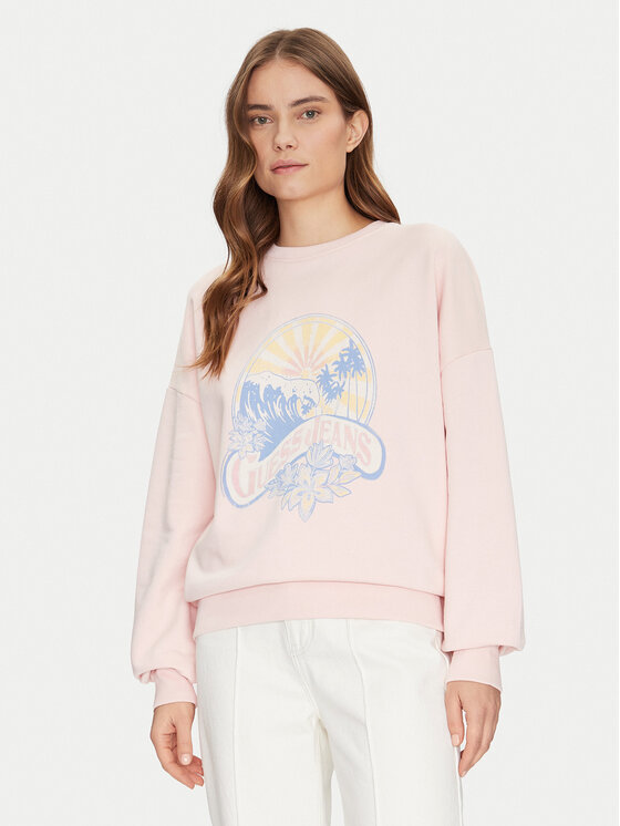 Guess Džemperis · Rožinė · Regular Fit