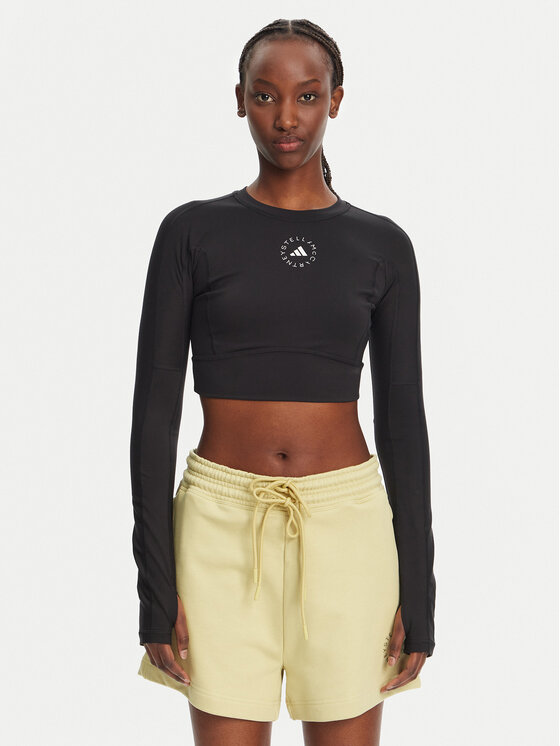 adidas by Stella McCartney Techniniai marškinėliai · Juoda