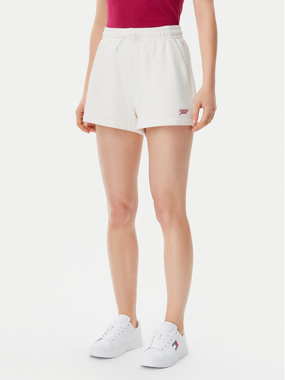 Tommy Jeans Sportiniai šortai · Écru