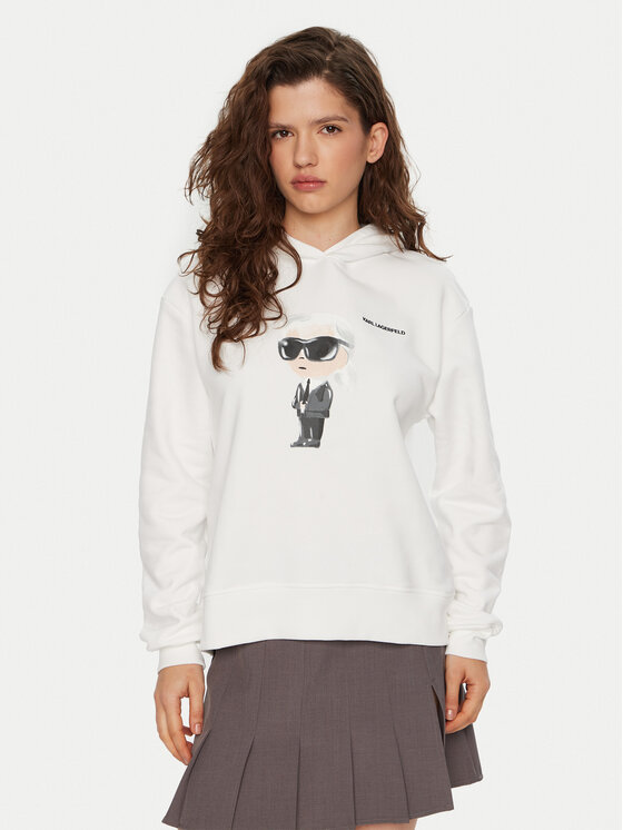 KARL LAGERFELD Džemperis · Balta · Regular Fit