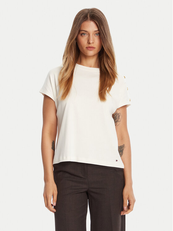 Tommy Hilfiger Marškinėliai · Écru