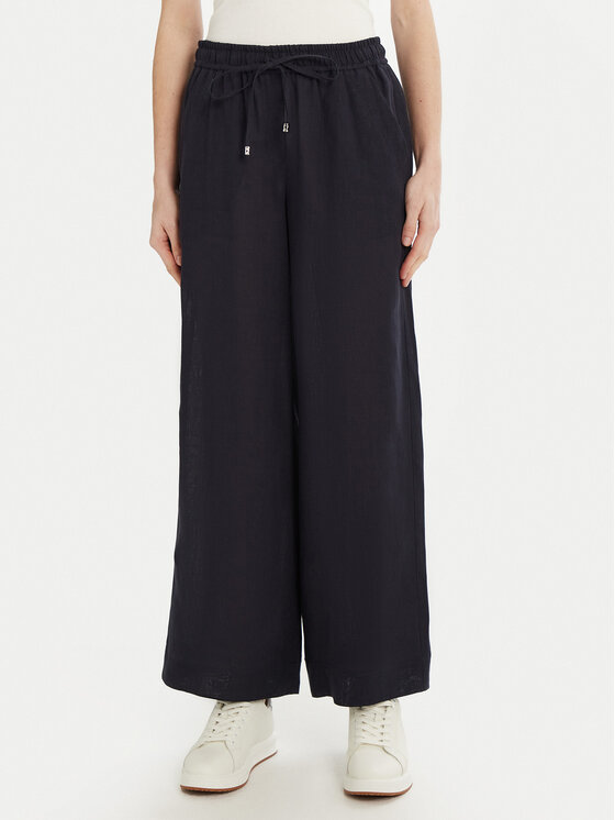 Marella Medžiaginės kelnės · Tamsiai mėlyna · Regular Fit