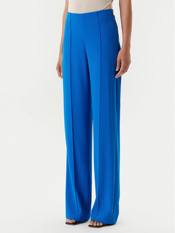 Morgan Medžiaginės kelnės · Mėlyna · Regular Fit