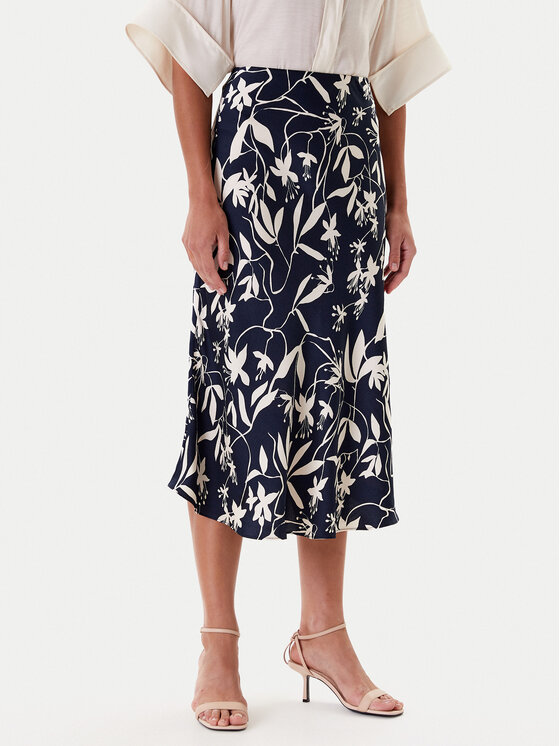 TATUUM Midi sijonas · Tamsiai mėlyna · Midi