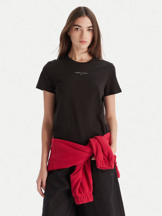 Tommy Jeans Marškinėliai · Juoda