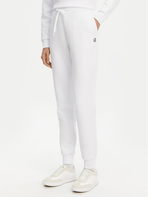 Armani Exchange Sportinės kelnės · Balta · Regular Fit