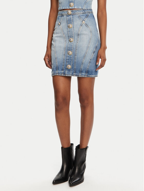 Balmain Džinsinis sijonas · Mėlyna · Mini