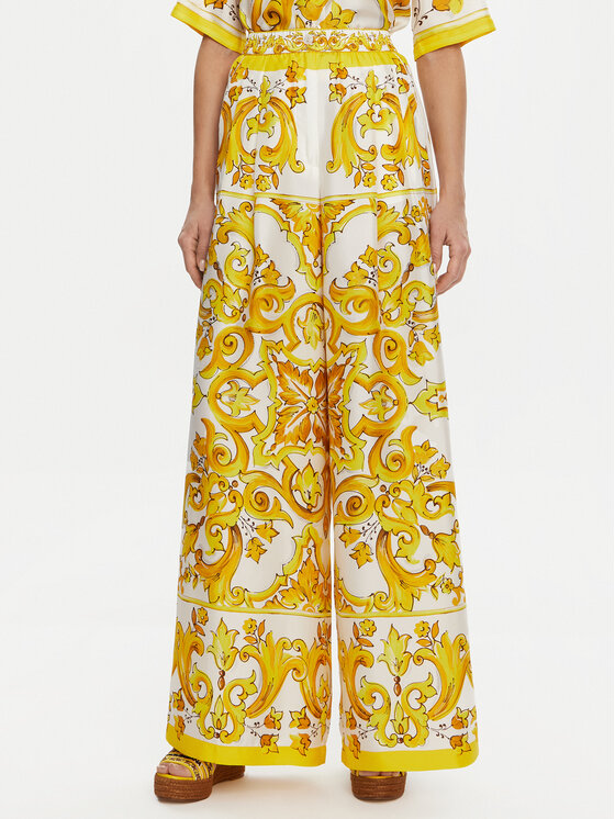 Dolce&Gabbana Medžiaginės kelnės · Geltona · Regular Fit 1