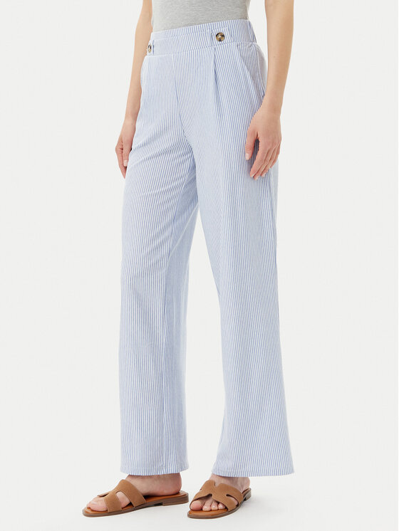 JDY Medžiaginės kelnės · Mėlyna · Regular Fit