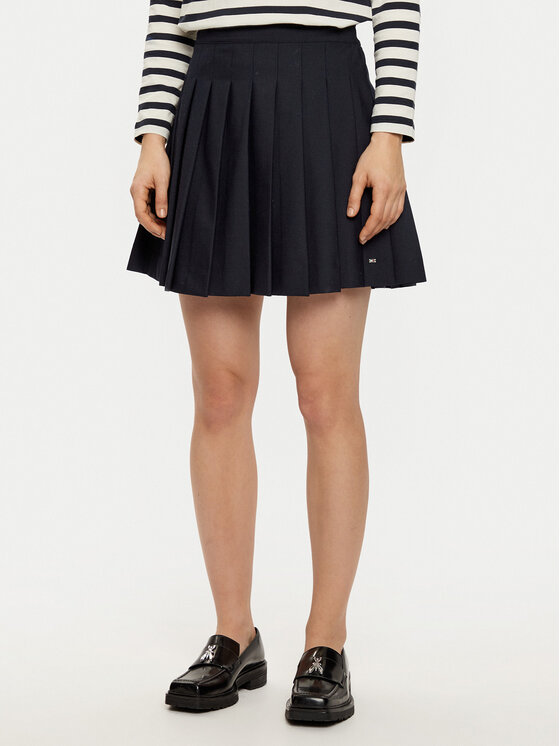 Tommy Hilfiger Plisuotas sijonas · Tamsiai mėlyna · Mini