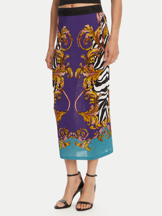 Versace Jeans Couture Tiesus sijonas · Violetinė · Midi