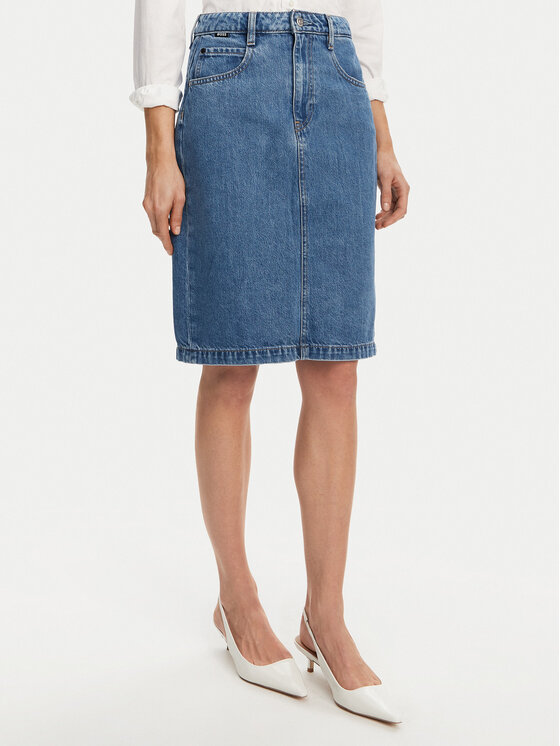 BOSS Džinsinis sijonas · Mėlyna · Mini