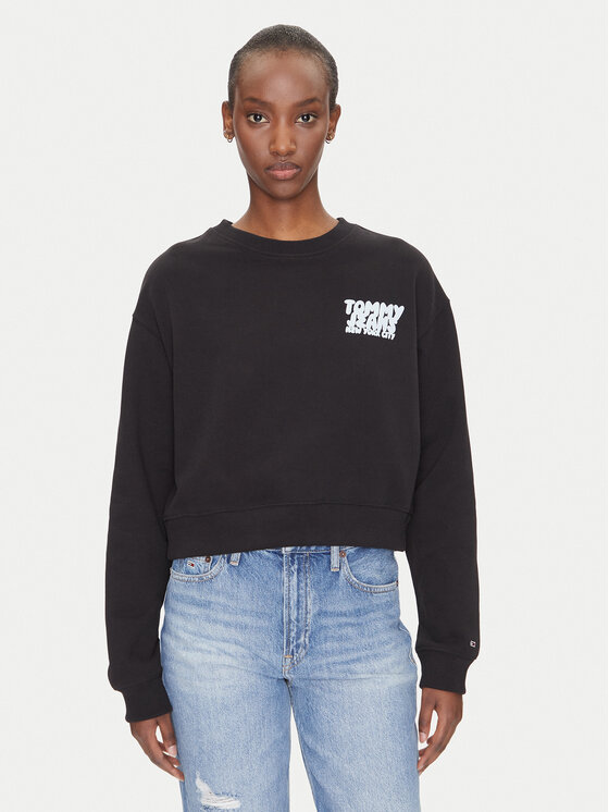 Tommy Jeans Džemperis · Juoda · Relaxed Fit