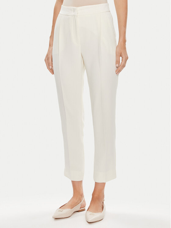 Marella Medžiaginės kelnės · Écru · Regular Fit