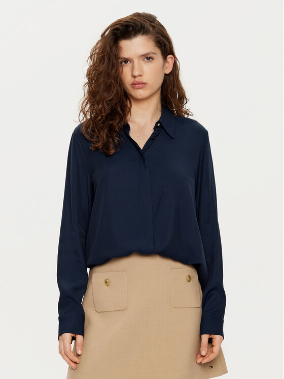 Tommy Hilfiger Marškiniai · Tamsiai mėlyna