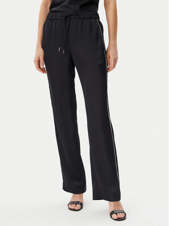 Calvin Klein Medžiaginės kelnės · Juoda · Regular Fit