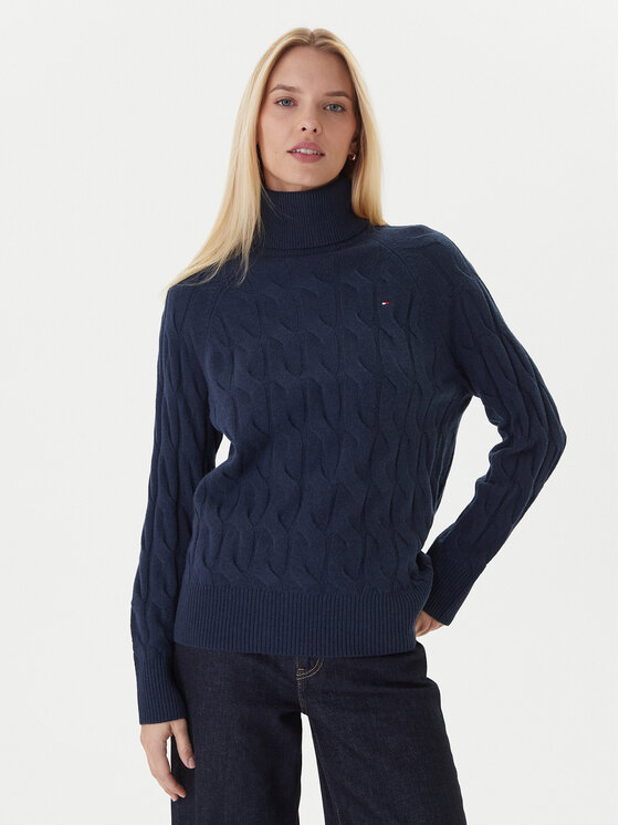 Tommy Hilfiger Golfas · Tamsiai mėlyna · Regular Fit