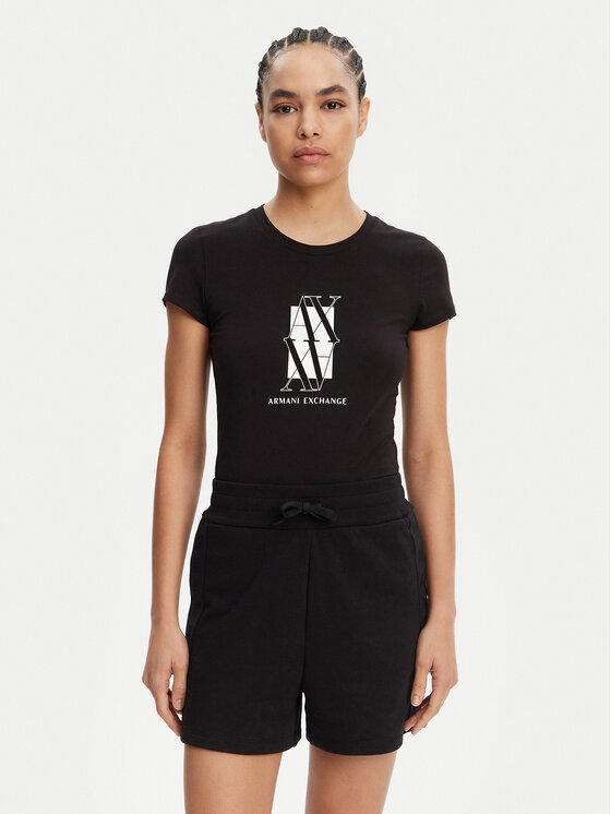 Armani Exchange Marškinėliai · Juoda