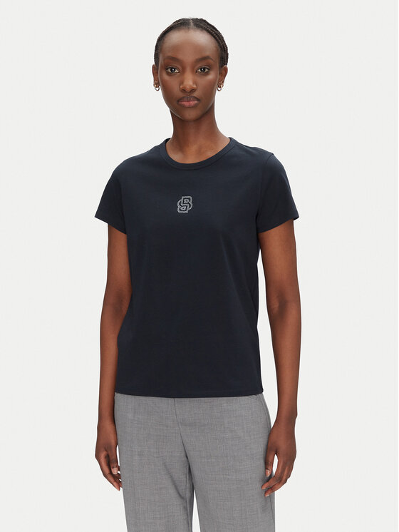 BOSS Marškinėliai · Tamsiai mėlyna