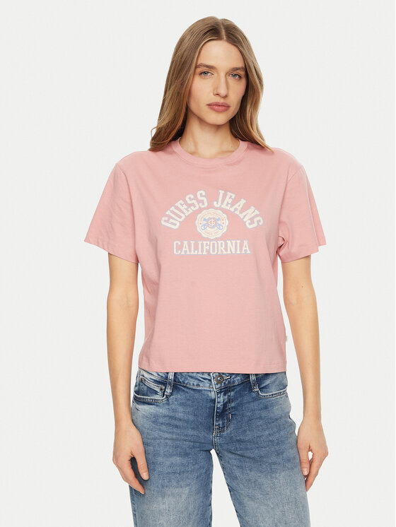 Guess Jeans Marškinėliai · Rožinė