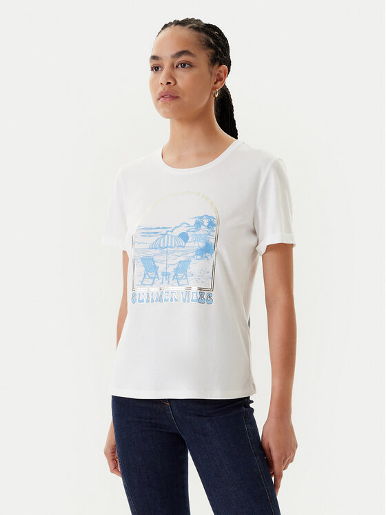 Morgan Marškinėliai · Balta