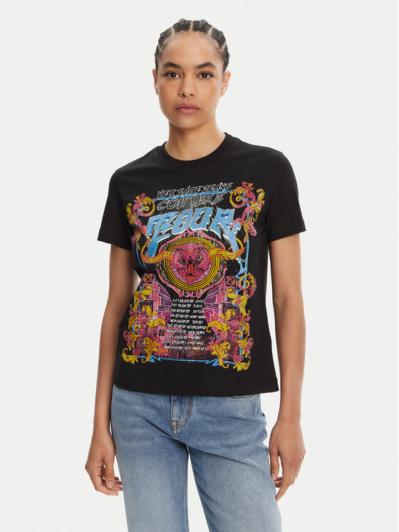 Versace Jeans Couture Marškinėliai · Juoda