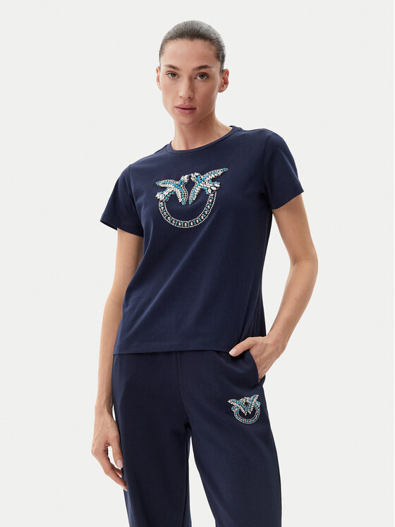 PINKO Marškinėliai · Tamsiai mėlyna