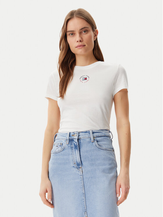 Tommy Jeans Marškinėliai · Balta