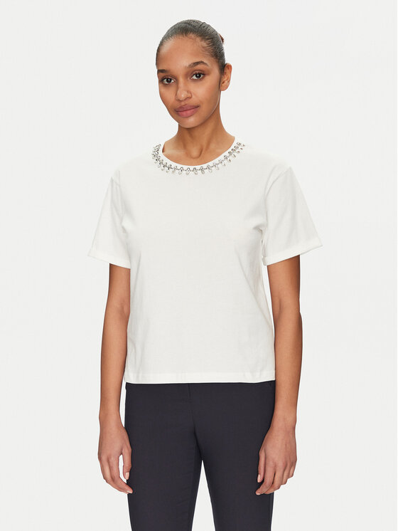 Morgan Marškinėliai · Balta