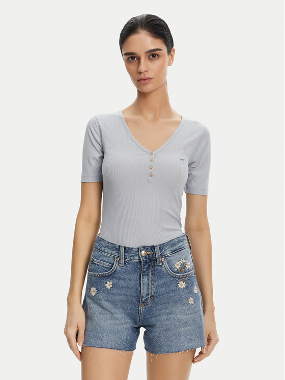 Lee Marškinėliai · Žydra