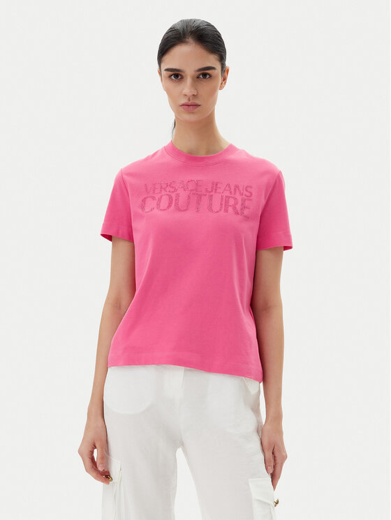 Versace Jeans Couture Marškinėliai · Rožinė