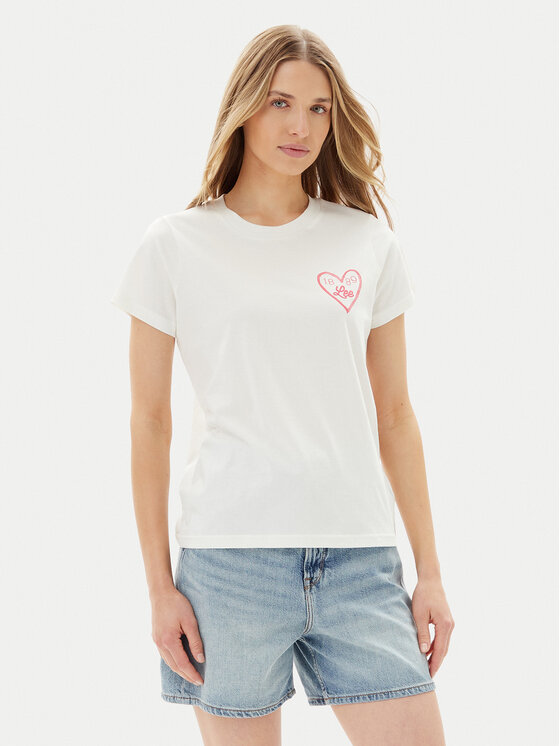 Lee Marškinėliai · Balta