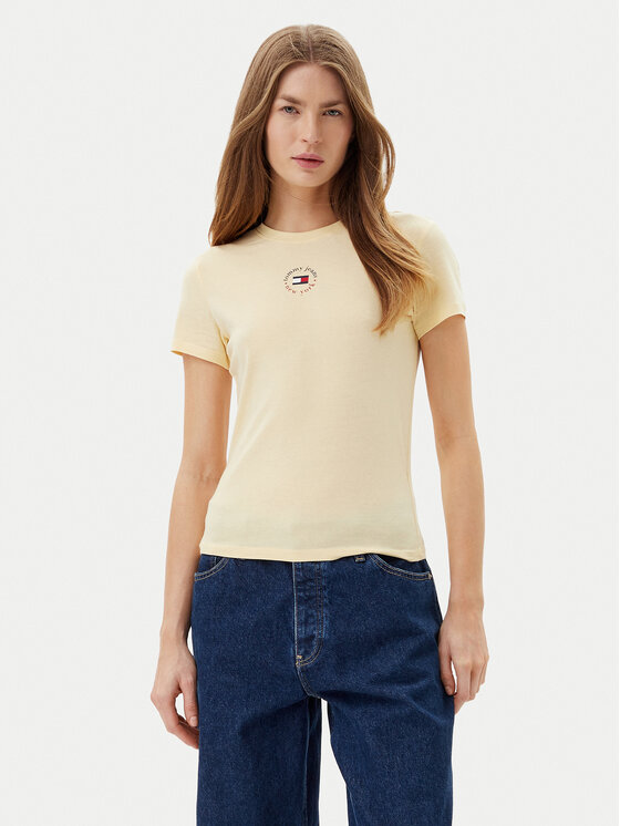 Tommy Jeans Marškinėliai · Geltona