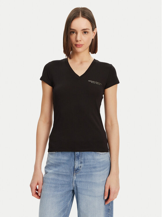 Armani Exchange Marškinėliai · Juoda