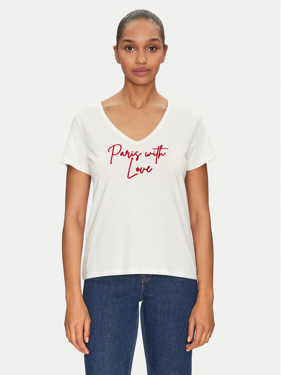 Morgan Marškinėliai · Balta