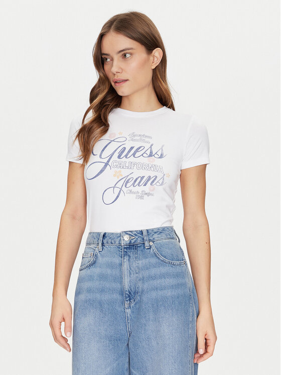 Guess Jeans Marškinėliai · Balta