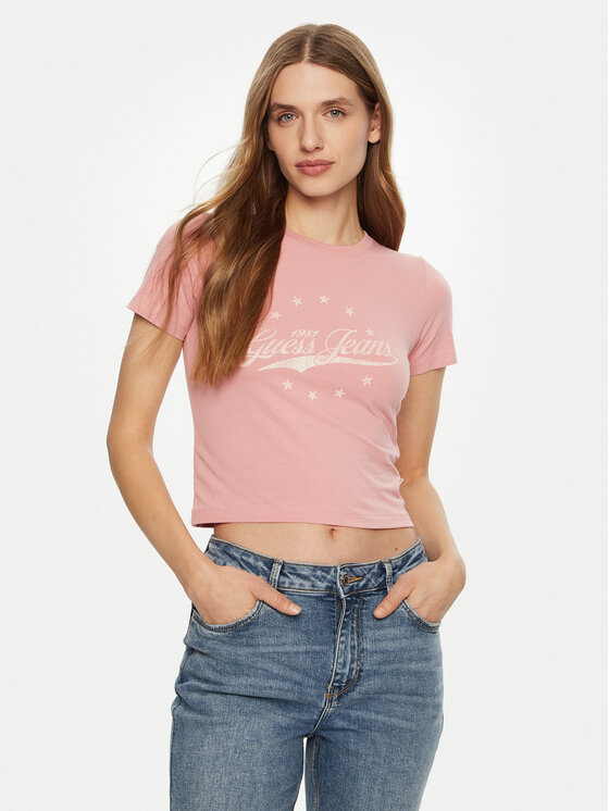 Guess Jeans Marškinėliai · Rožinė