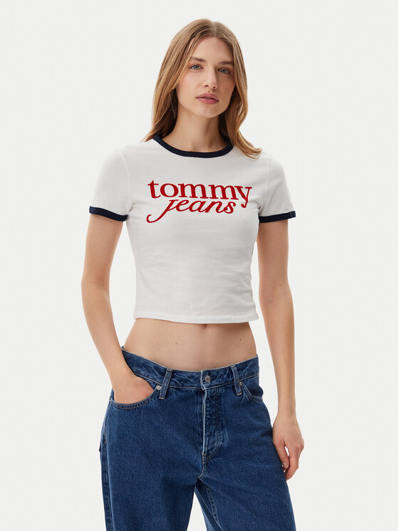 Tommy Jeans Marškinėliai · Écru