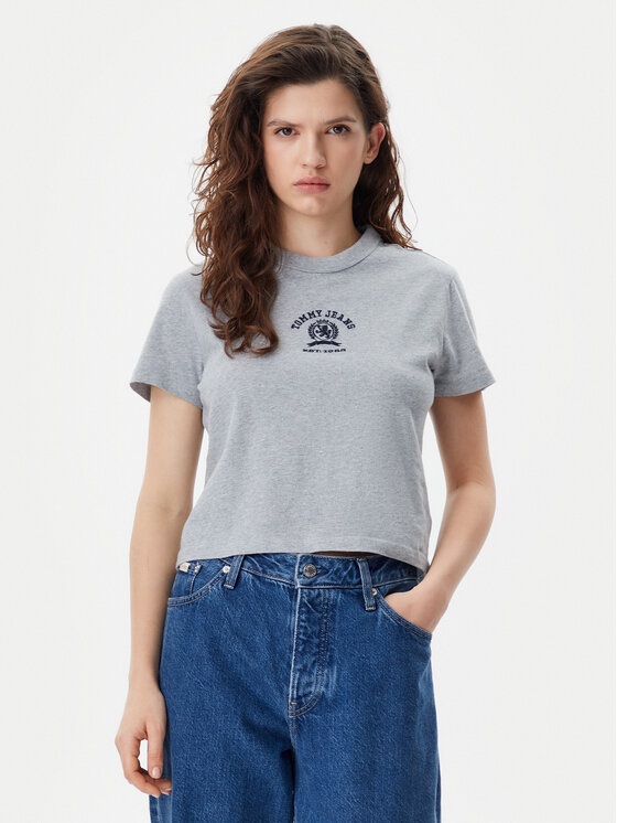 Tommy Jeans Marškinėliai · Pilka