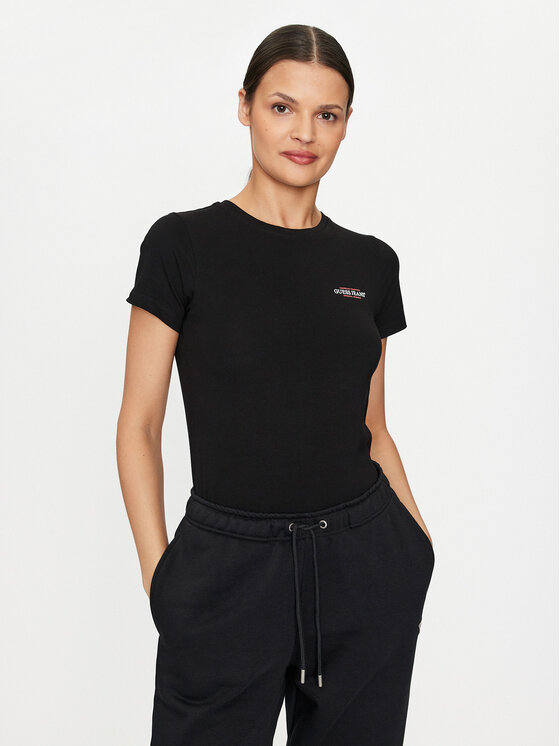 Guess Jeans Marškinėliai · Juoda