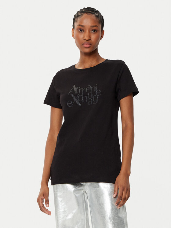 Armani Exchange Marškinėliai · Juoda