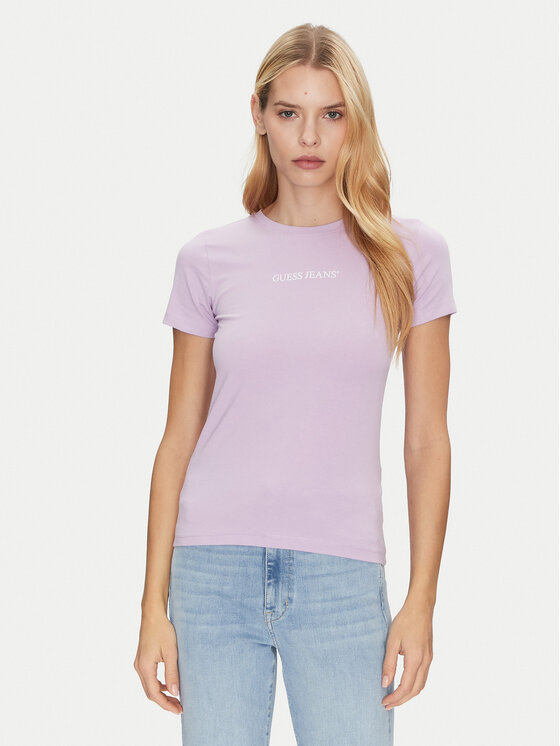Guess Jeans Marškinėliai · Violetinė