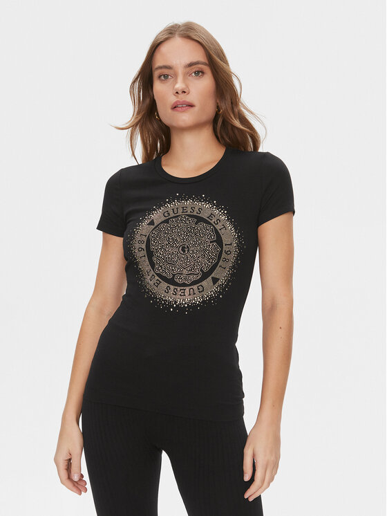 Guess Marškinėliai · Juoda
