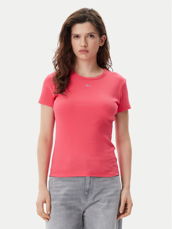 Tommy Jeans Marškinėliai · Rožinė