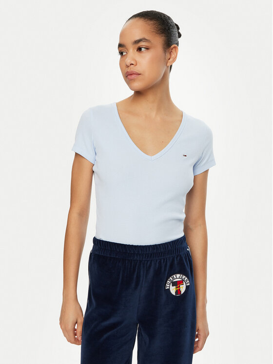 Tommy Jeans Marškinėliai · Žydra