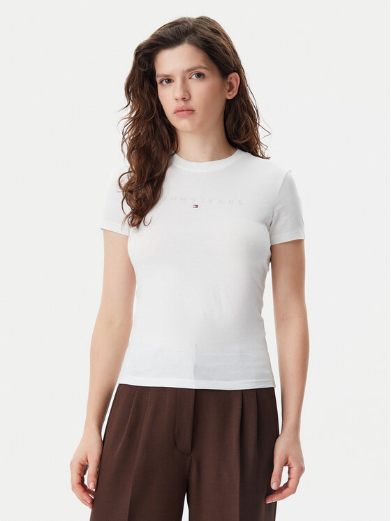 Tommy Jeans Marškinėliai · Écru