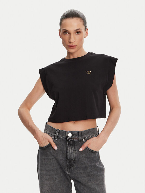 TWINSET Marškinėliai · Juoda