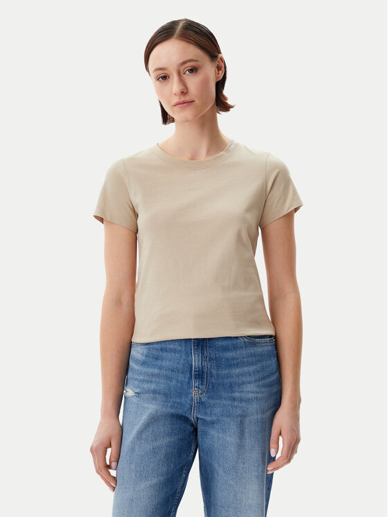 Calvin Klein Jeans Marškinėliai · Smėlio