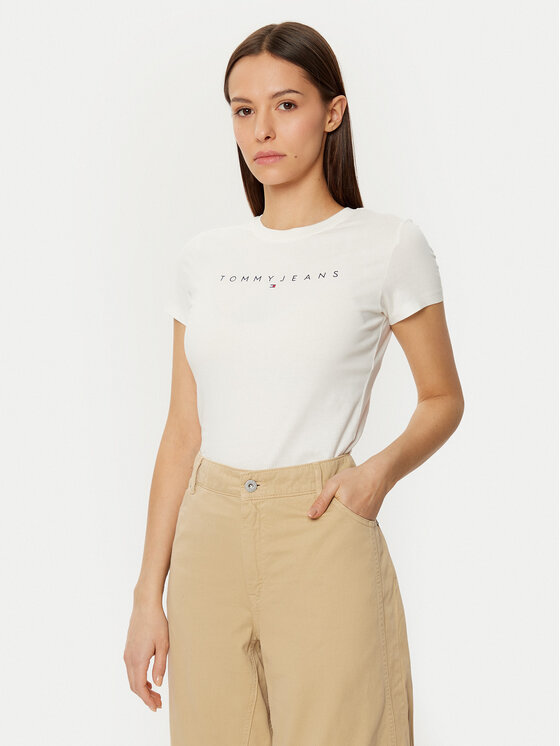 Tommy Jeans Marškinėliai · Balta