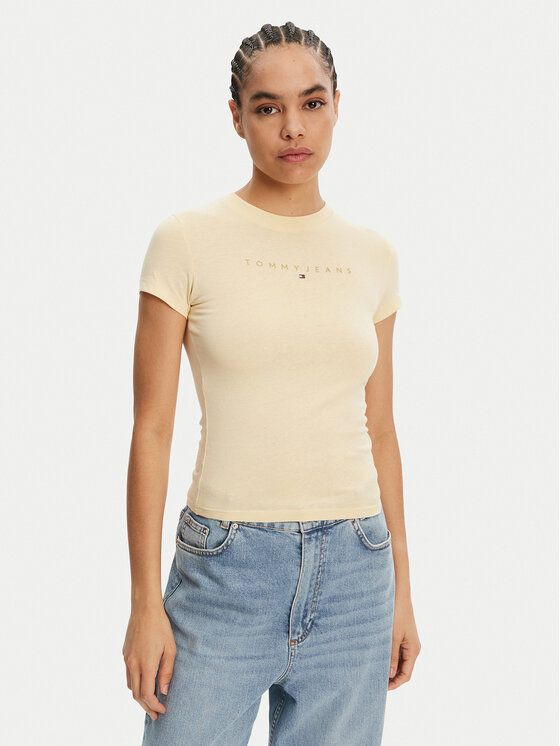 Tommy Jeans Marškinėliai · Geltona